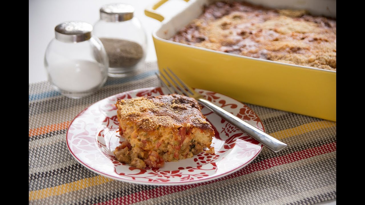 Savory Breakfast Bread Pudding