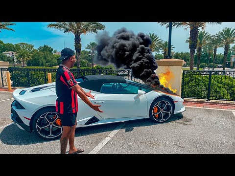 I CRASHED PRETTYBOYFREDOS LAMBORGHINI PRANK (EXTREME)
