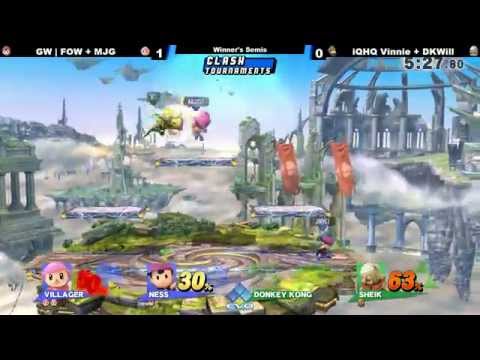Evo 2015 Semi Finals - FOW + MJG vs Vinnie + DKWill - Smash Wii U