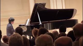 Kevin Chen opens his Carnegie Hall concert with Hatikva in memory of victims of Hamas, Oct 19, 2023