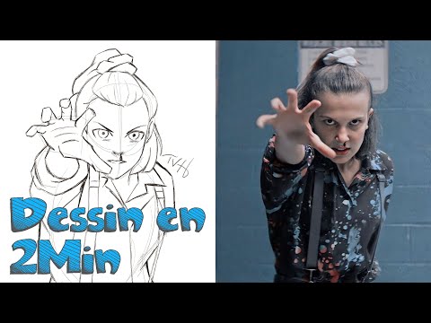 Dessin en 2 min: Onze - Eleven - Stranger Things