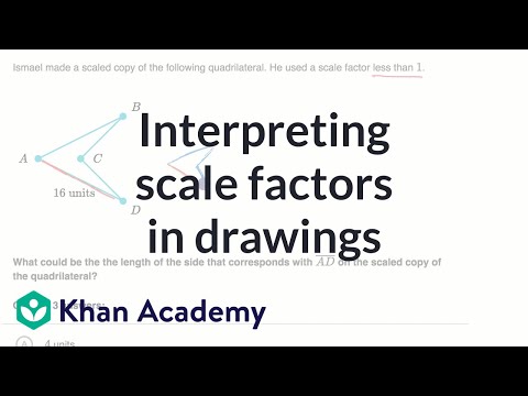Interpreting scale factors in drawings | Geometry | 7th grade | Khan Academy