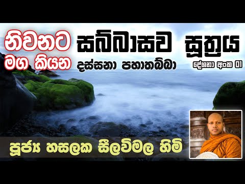නිවනට මග කියන සබ්බාසව සූත්‍රය 01 | Ven. Hasalaka Seelawimala Thero | පූජ්‍ය හසලක සීලවිමල හිමි