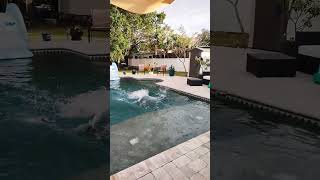 new bathing suit got me dancing by the pool!!