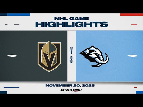 NHL Highlights | Golden Knights vs. Mammoth - November 20, 2025