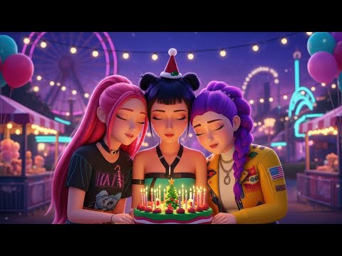 Birthday Night with Rumi, Mira & Zoey 🎂 | Soothing Piano Sleep Music