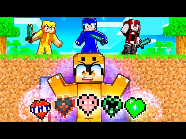 HUNTERS vs ELEMNTAL HEARTS SPEEDRUNNER in Minecraft! SDDEFAULT Thumbnail