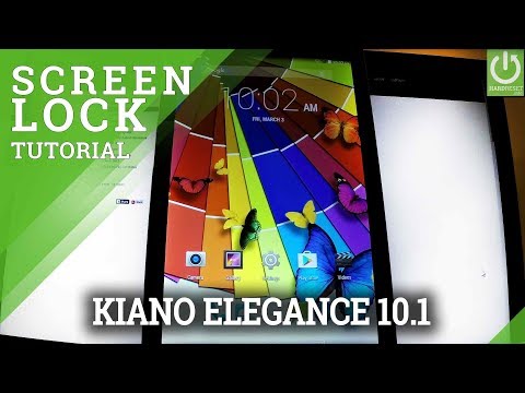 How to Set Up Screen Lock in KIANO Elegance 10.1 - Pattern & Password