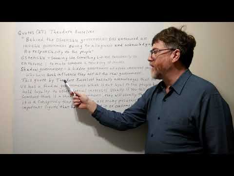 Tutor Nick P Quotes 27 Theodore Roosevelt - Behind the Ostensible Government ...