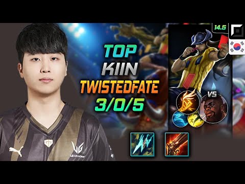 Twisted Fate Top Build Kiin Statikk Shiv Fleet Footwork - LOL KR Challenger Patch 14.5