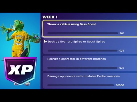 How to Complete Week 1 Weekly Quests - ALL Stages! #fortnite