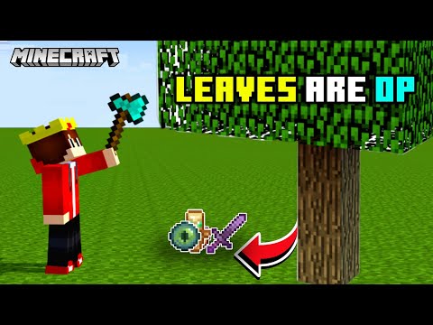 Insane Minecraft Hack: OP Leaves Drop Epic Loot! (Hindi)