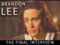 Brandon Lee Last Interview On The Set Of The Crow