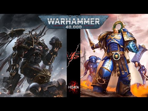 Black Legion Chaos Space Marines Vs Ultramarines Warhammer 40k 2000 Point Battle Report