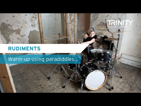 Trinity's Drum Kit Syllabus 2020 – 2023: Warm-up using Paradiddles