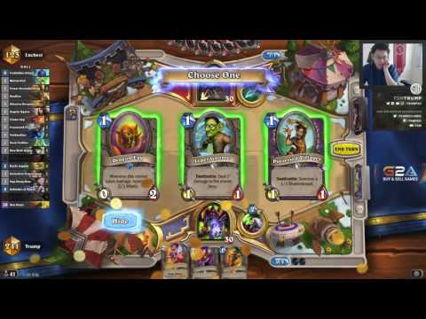 Hearthstone Trump Playing Legend Rank Old Gods Zoo Warlock