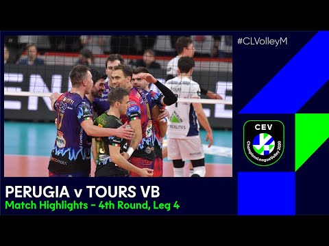 #CLVolleyM | Sir Sicoma Monini PERUGIA v TOURS VB Match Highlights - 4th Round, Leg 4