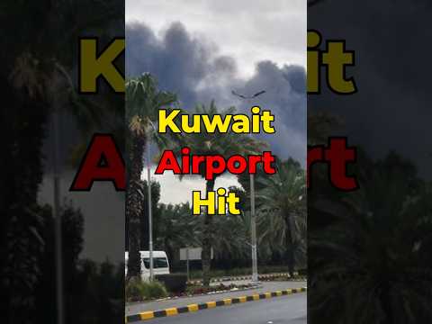 Drone Strike at Kuwait Airport: Smoke Rises After Iranian Attack on Fuel Tanks