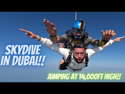 Skydive in Dubai!! Jumping at 14,000ft over the Palm!!