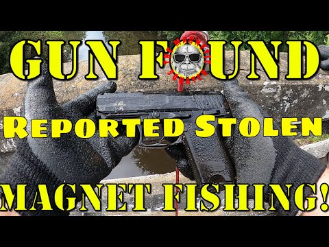 Gun Found Magnet Fishing! SWEET FIND!!! Cops Called!