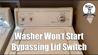 Washing Machine Won't Spin — Easy Lid Switch Bypass | Kenmore 80 Series | Broken Washing Machine