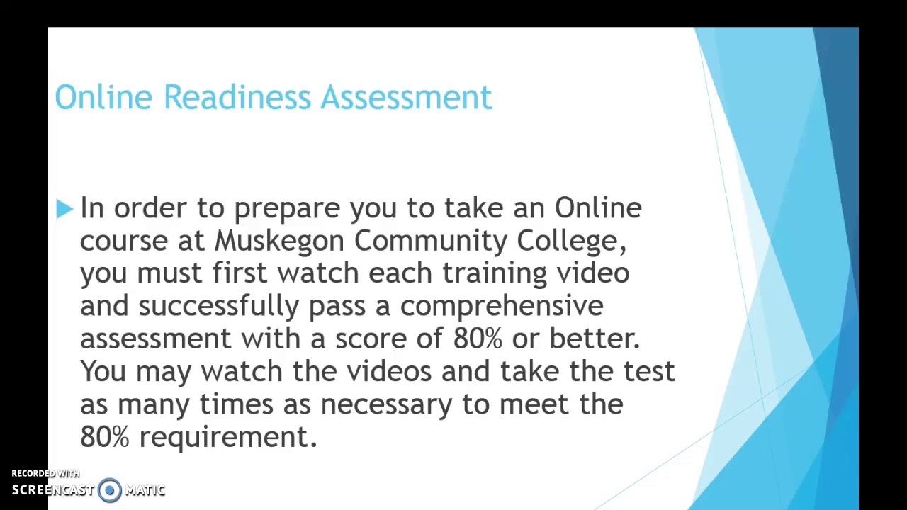 Online Readiness Assessment