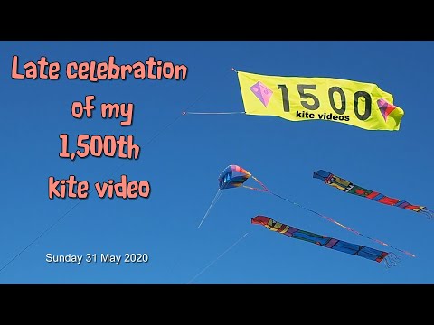 Late celebration of my 1,500th kite video.