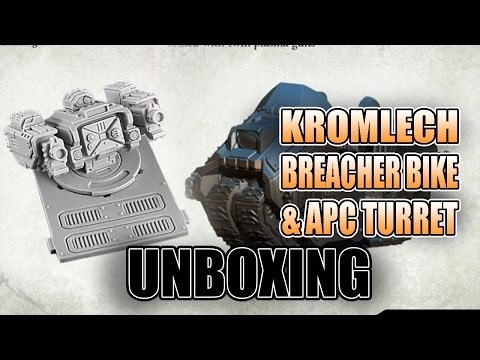 2 New Kromlech Minis Kits For Marines: Sentry Turret & Breacher Bike