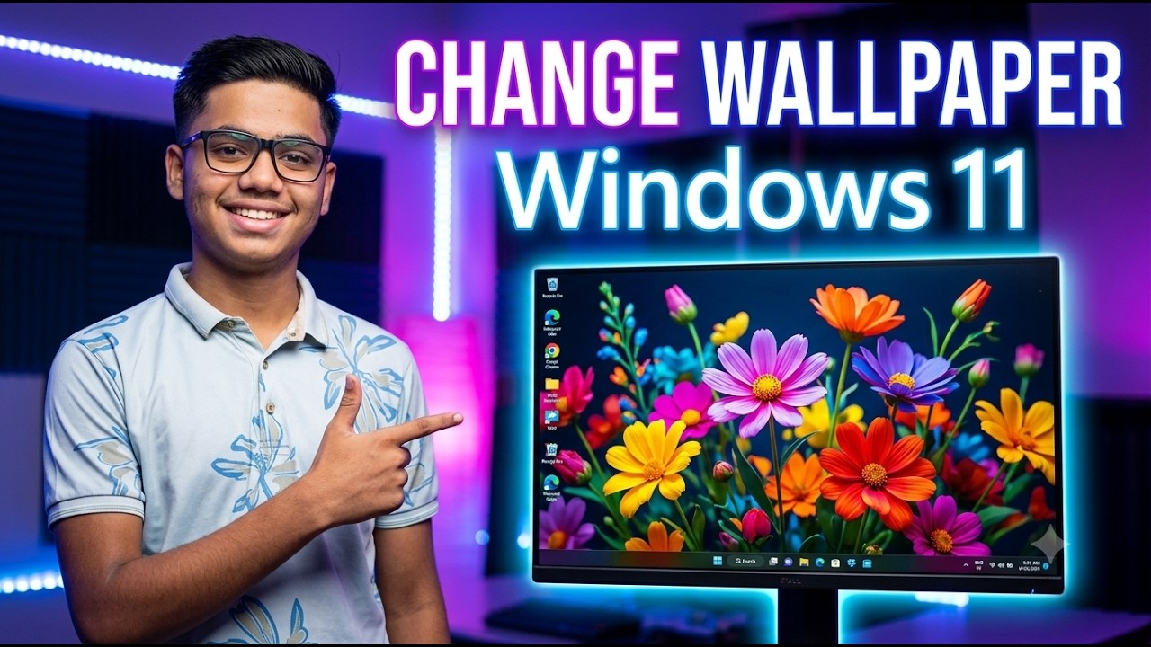 How to Change Wallpaper in Windows 11 (2 Easy Ways) | Desktop Background Kaise Change kare