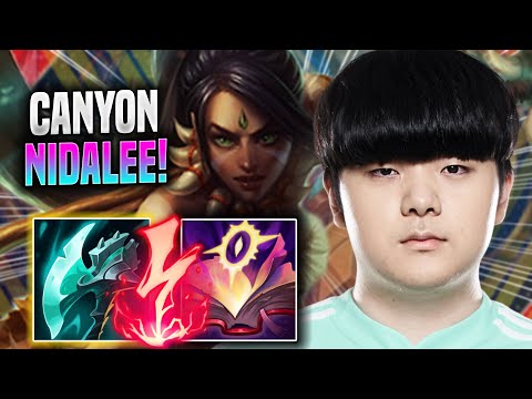 CANYON DOMINATING WITH NIDALEE! - DK Canyon Plays Nidalee JUNGLE vs Lee Sin! | Season 2022
