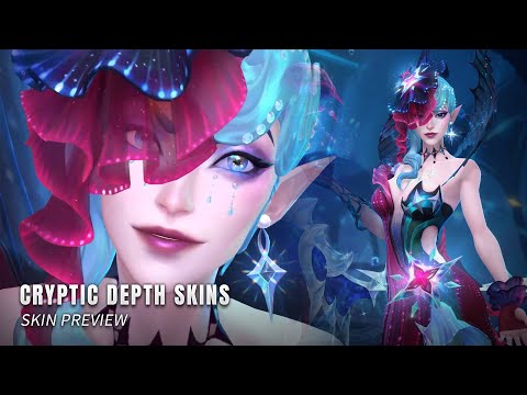 Cryptic Depth Skins: Morgana (Prestige), Miss Fortune (Legendary), Kayle, Thresh & Pantheon