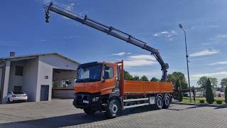 شاحنة مسطحة Renault C 430 / 6x4 / SKRZYNIOWY 6,8 M + HDS HIAB 188 ES-4 / WYS&Oacute;W 12,5 | صورة 4 - Autoline