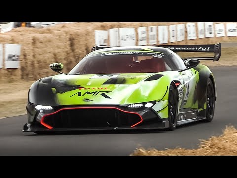 Aston Martin Vulcan AMR Pro V12 howling on Goodwood's hillclimb course!