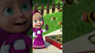 ¡Incluso las abejas aman el chocolate!  🍫❤️ #Shorts #MashayelOsoCastellano #Bienestar #cartoon #kids
