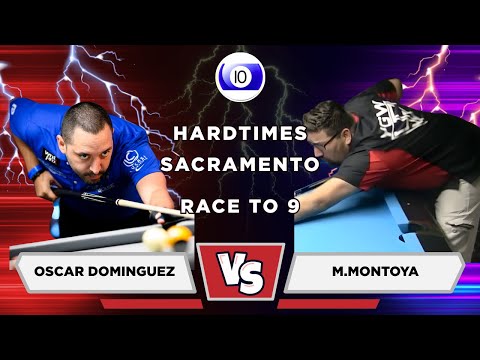 Oscar Dominguez vs M. Montoya | 10 Ball | Race To 9 | HARDTIMES SACRAMENTO