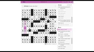 Solving the WaPo Crossword 12/30 in 2:24 (New Tuesday PR)