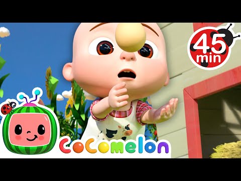 JJ DROPS Humpty Dumpty!🥚 | CoComelon | Animals for Kids | Sing Along | Learn about Animals