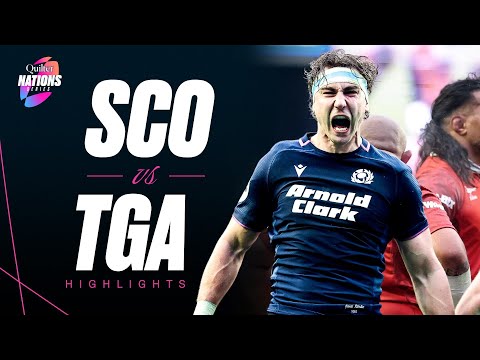 HIGHLIGHTS | Scotland v Tonga | 8 try Scotland nil Tonga