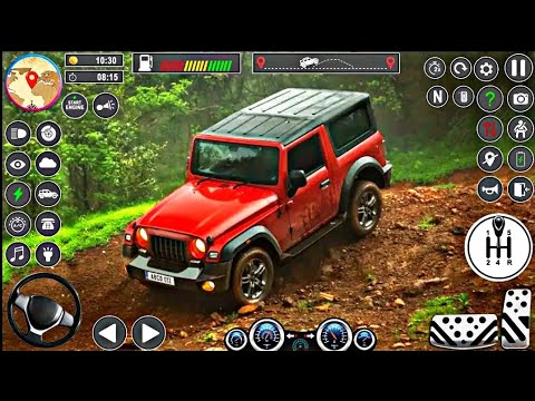 Offroad Jeep Driving Simulator - Luxury SUV 4x4 Prado Stunts - Android GamePlay #2