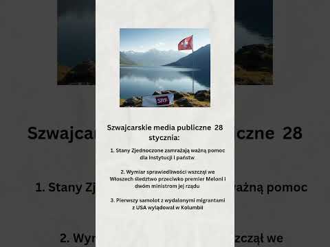 Szwajcarskie media publiczne 28 stycznia