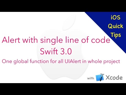 UIAlert with single line of code using global function | UIAlertController | Swift 3.0