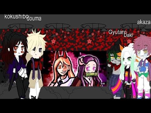 uppermoons react to power bs nezuko rap battle (part of rap battle reactions)