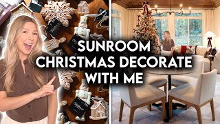 CHRISTMAS SUNROOM MAKEOVER 2025 | HOLIDAY DECORATE WITH ME