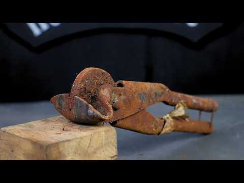 Reconstruction of a very ancient tool that was used in ancient times