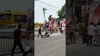 Bijnor में CM Yogi के स्वागत के लिए आधा दर्जन बुलडोज़र तैयार
