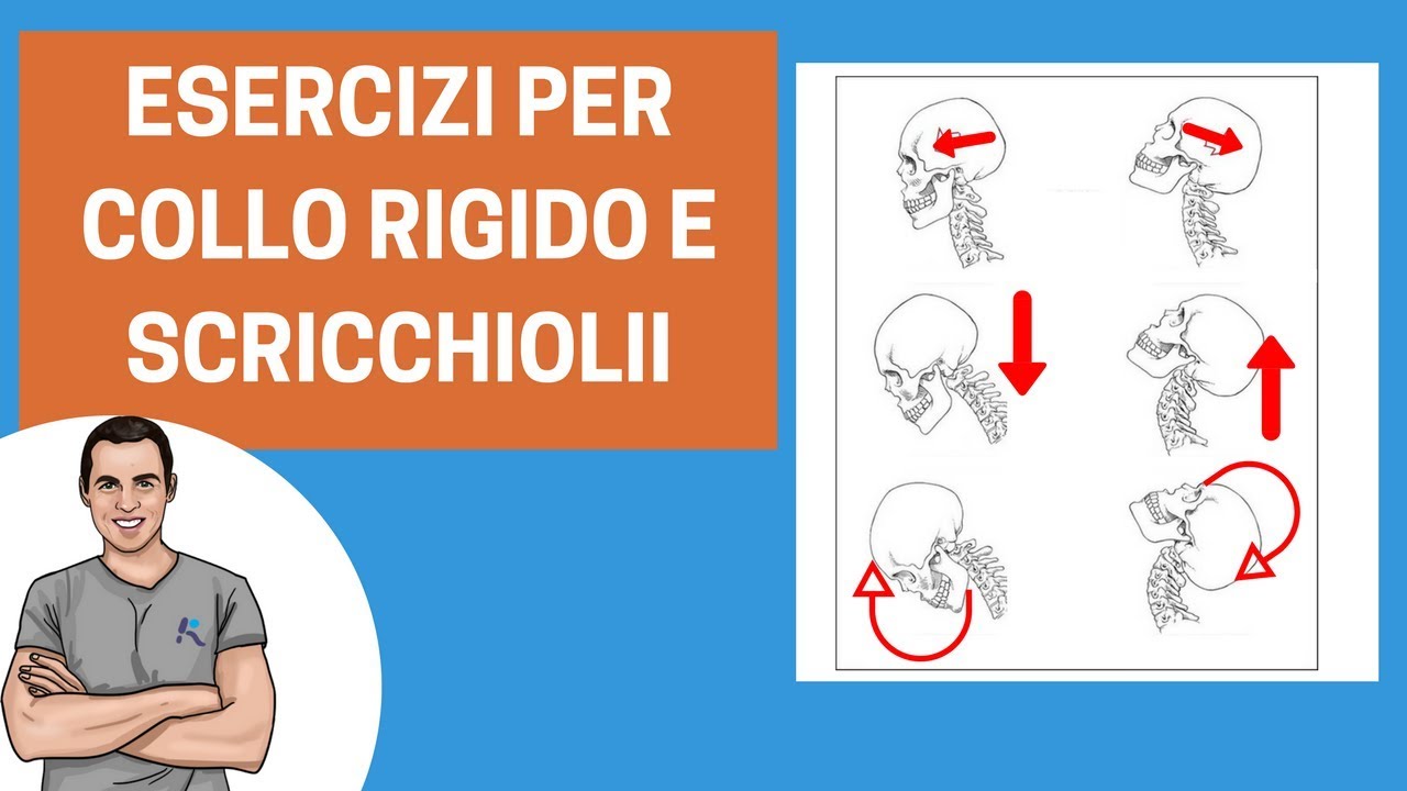 Esercizi cervicali utili per collo rigido, pesantezza e scricchiolii nel movimento