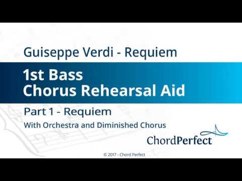 Verdi's Requiem Part 1 - Requiem - 1st Bass Chorus Rehearsal Aid