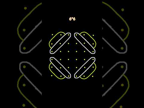 6 Dot Rangoli Design by Selva Rajesh