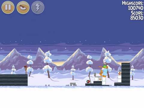 Wreck the Halls 1-5 | Score 105510 | Angry Birds Seasons