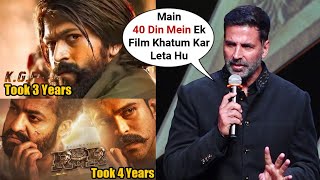 Did Akshay Kumar Took A Dig At South Indian Movies Like RRR And KGF 2 Taking 3-4 Years To Complete!!